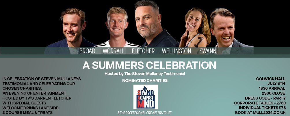 A SUMMERS CELEBRATION - chosen charities StandAgainstMND & The PCT