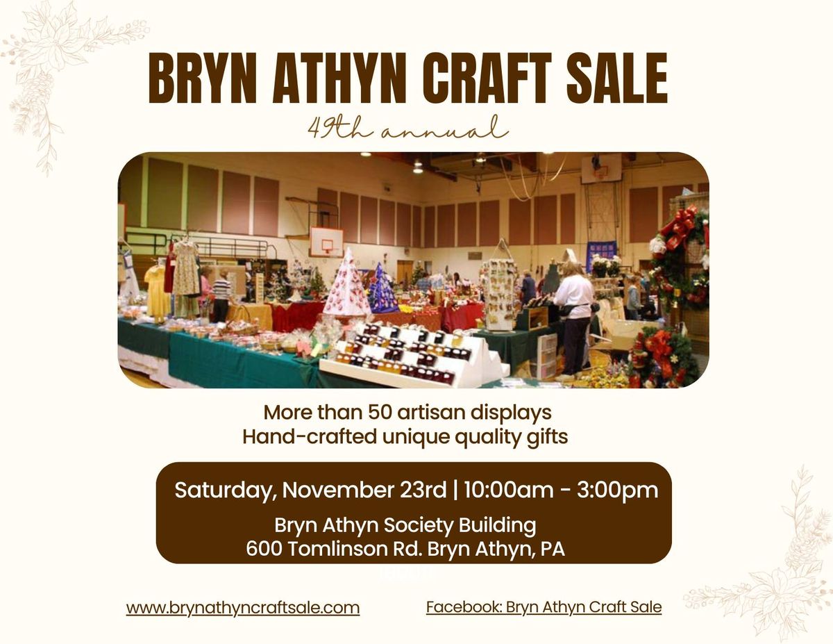 Bryn Athyn Craft Sale 2024