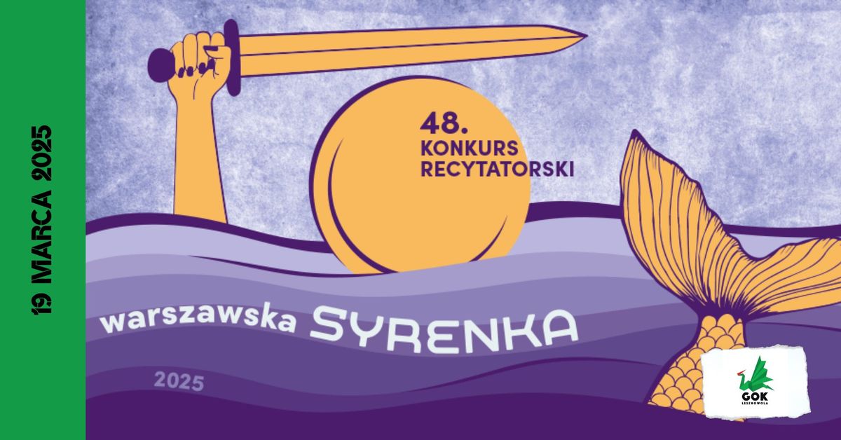 48. Konkurs Recytatorski Warszawska Syrenka 2025. Etap gminny