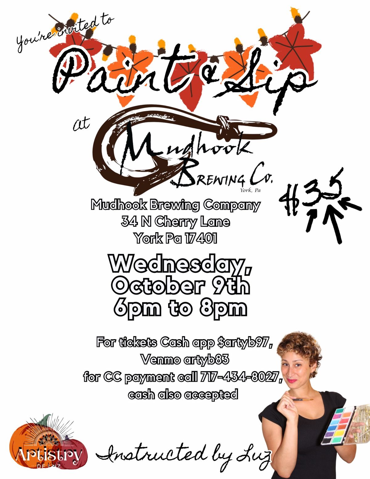 Paint & Sip at Mudhook Brewing Company 