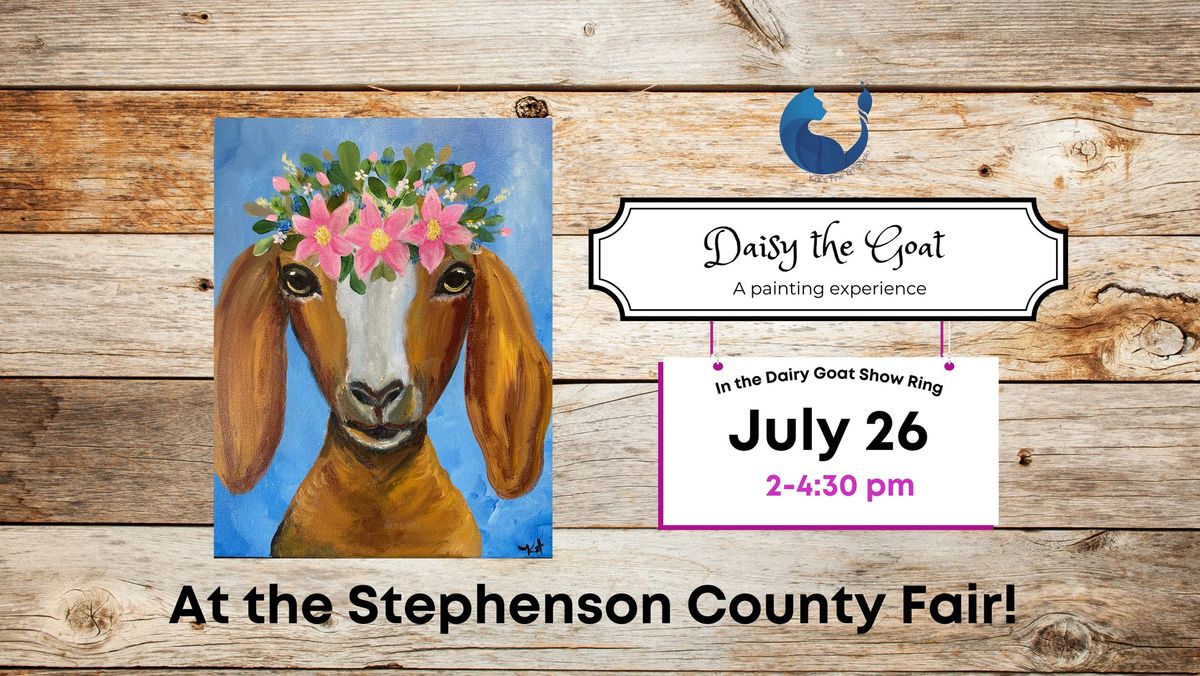 Daisy the Goat-A painting experience in the Dairy Goat Show Ring