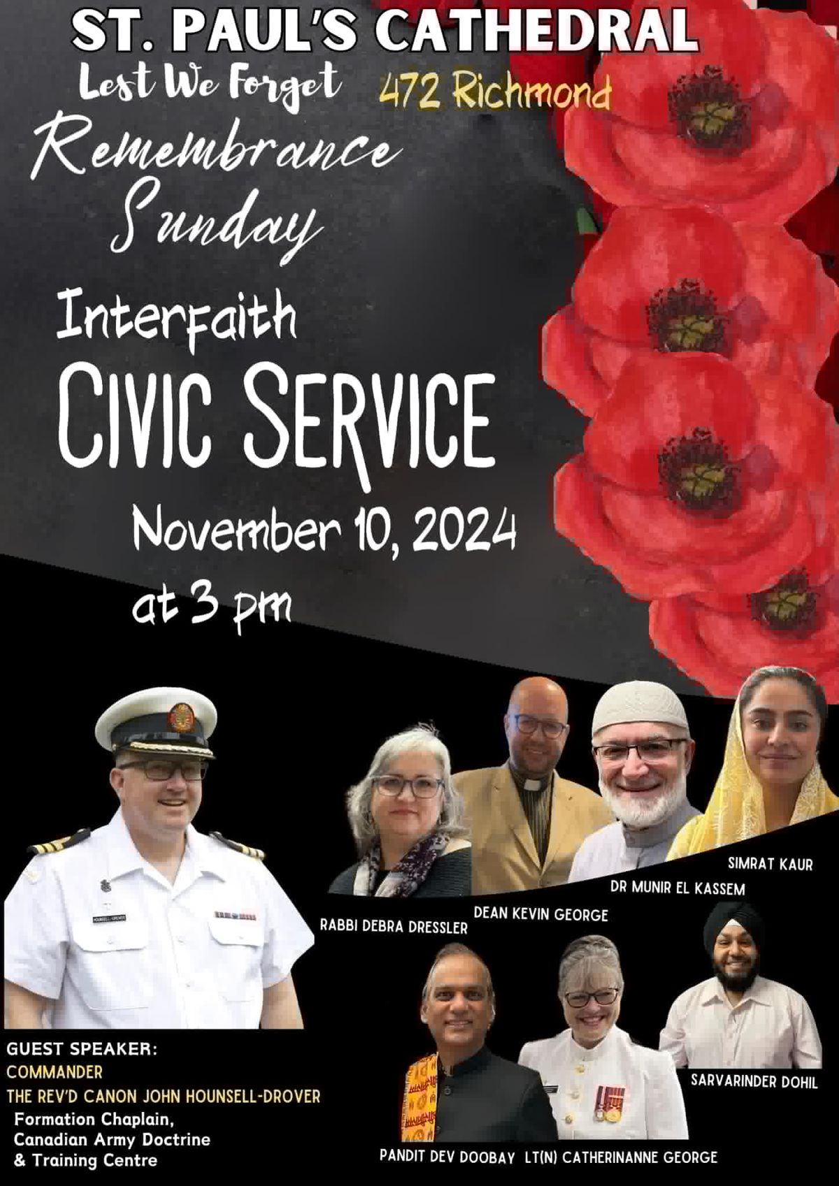 Remembrance Sunday, Interfaith Civic Service