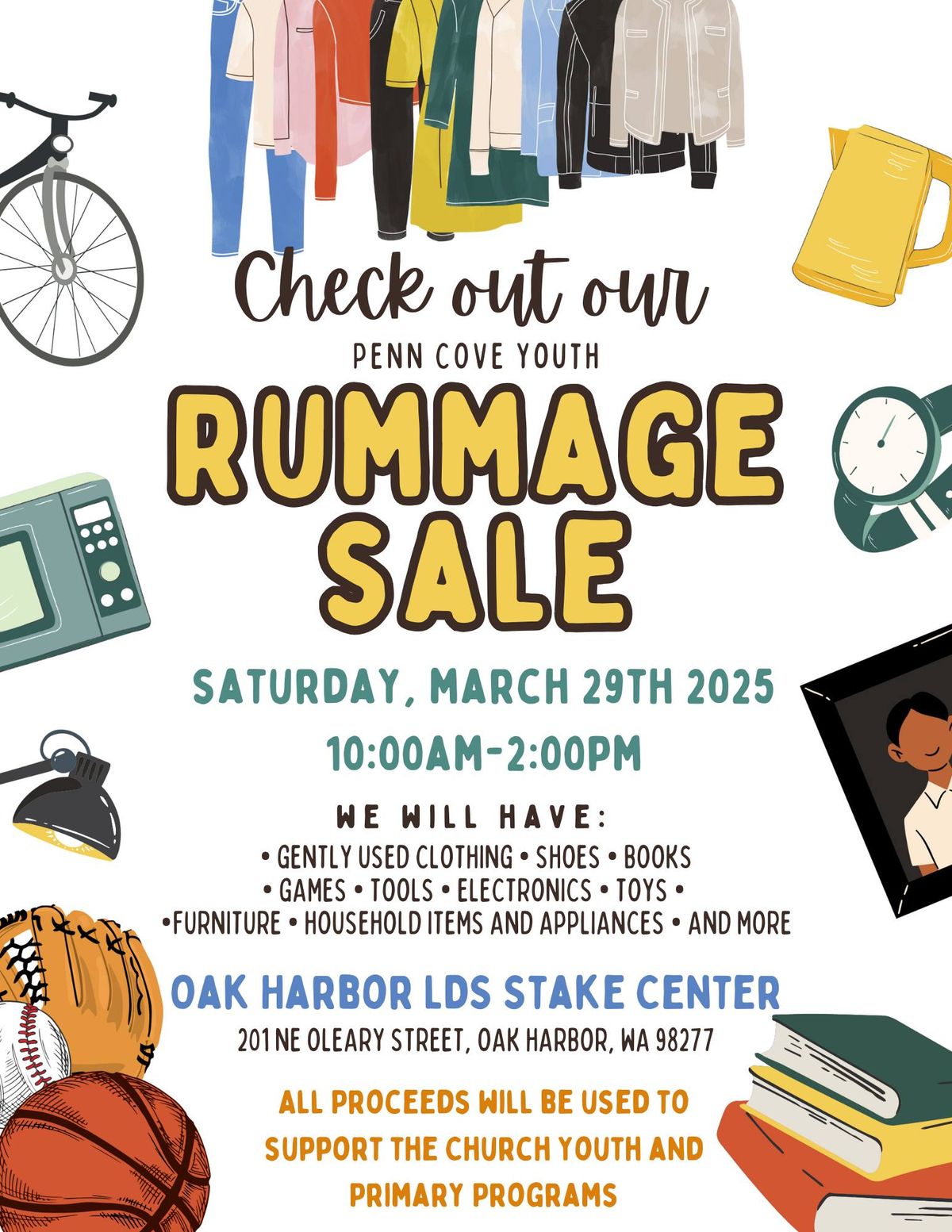 Penn Cove Youth Rummage Sale