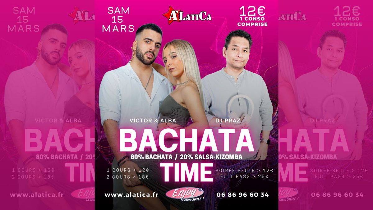 Soir\u00e9e "Bachata Time" -  Samedi 15 Mars 2025 - Salle Le Temple - 33600 Pessac