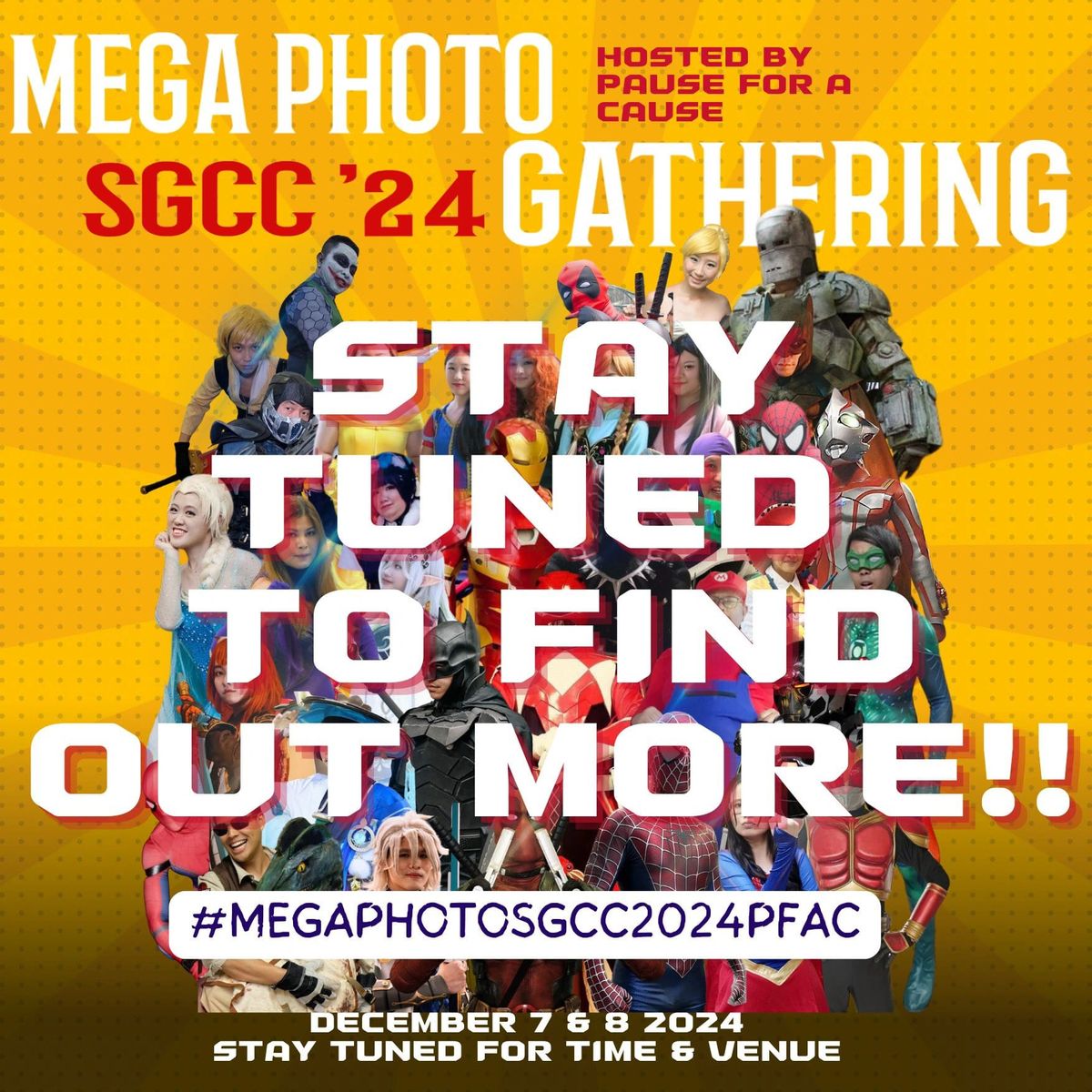 Mega photo gathering of Cosplayers at SGCC 2024