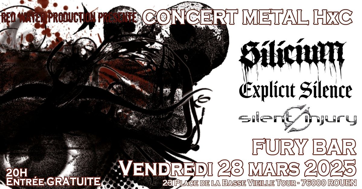 CONCERT METAL \/ SILICIUM + EXPLICIT SILENCE + SILENT INJURY