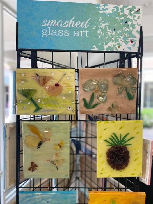 Smashed Glass Art Class for Beginners