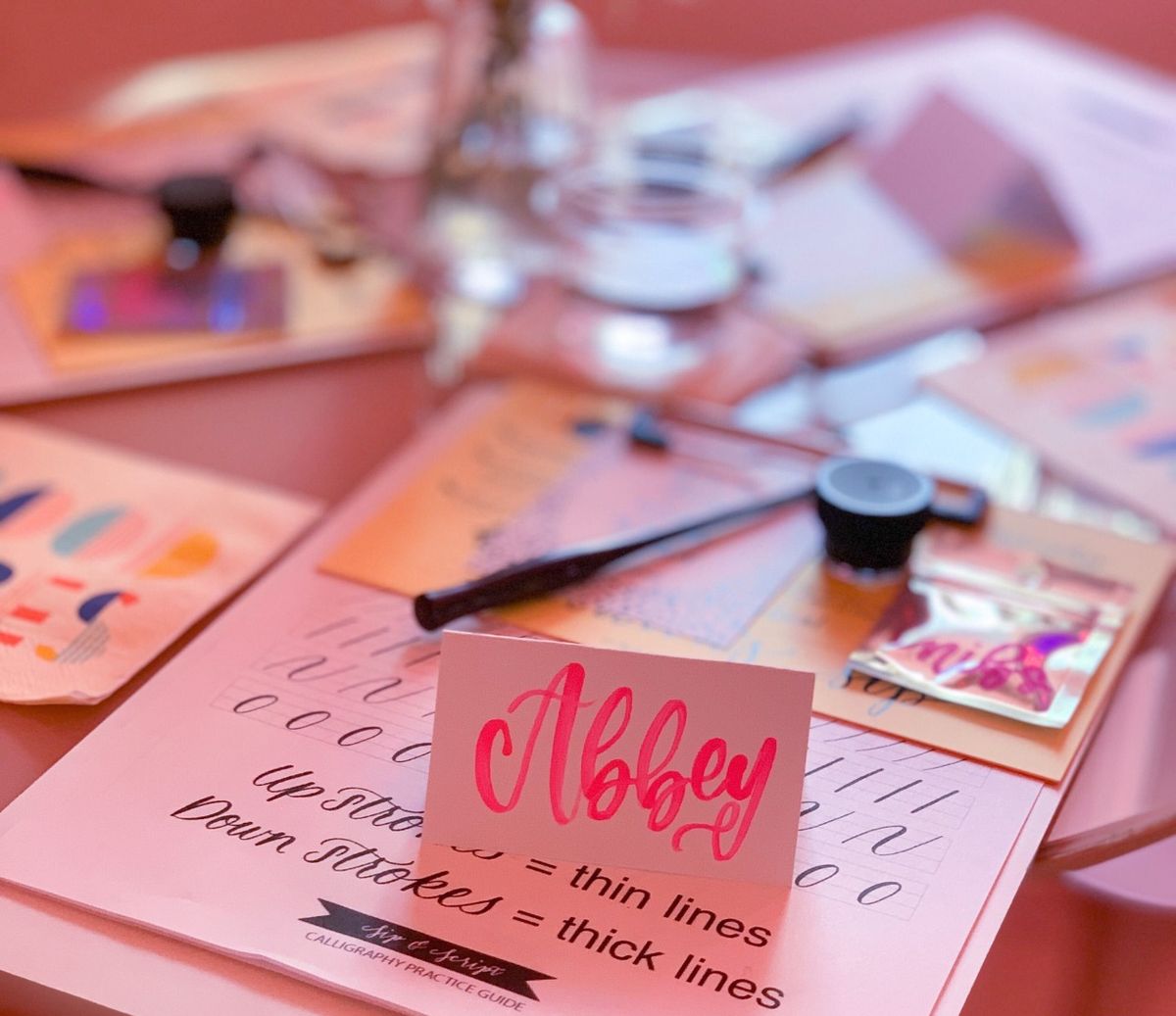 Modern Calligraphy Class for Beginners at Simply Made Here