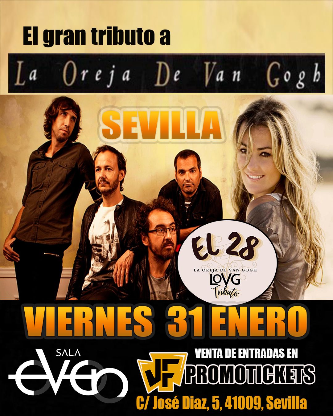 El Gran Tributo a LA OREJA DE VAN GOGH en SEVILLA -EL 28