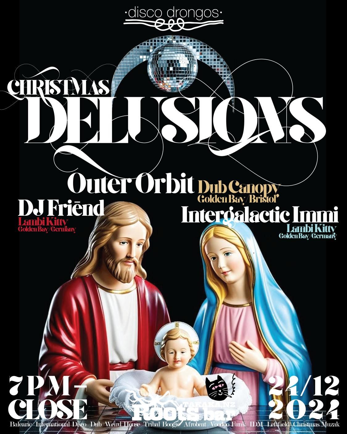 Christmas Delusions with Outer Orbit, Intergalactic Immi & DJ Fri\u20acnd