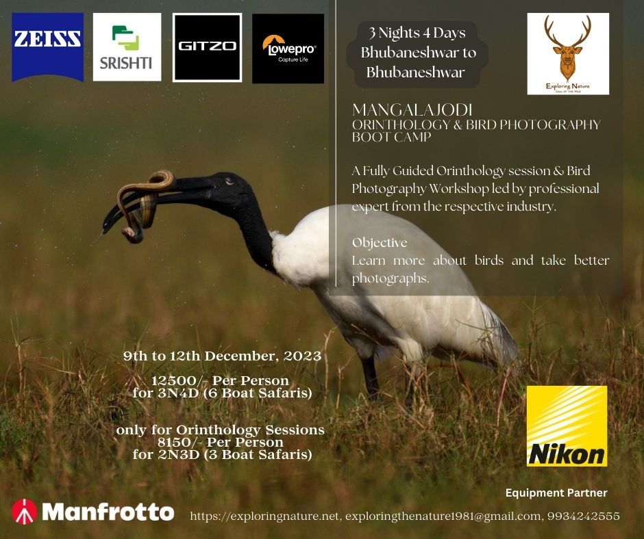 \ud83c\udf3f Join Us for the Mangalajodi Ornithology & Bird Photography Boot Camp! \ud83e\udd85