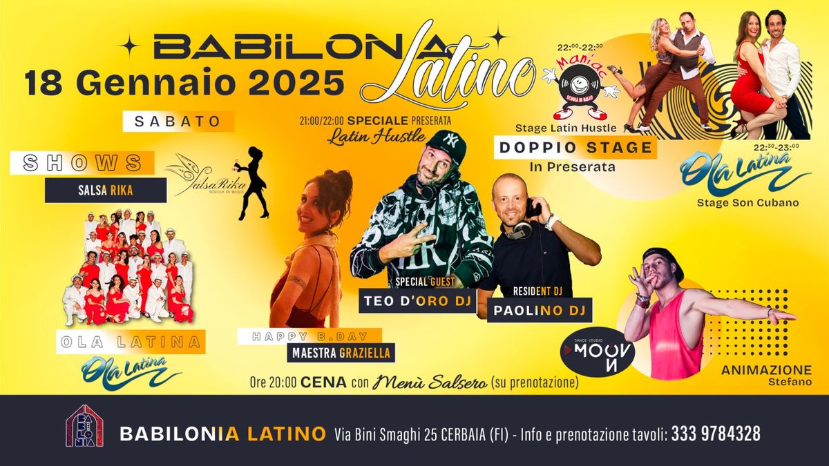 Sabato 18 Gennaio 2025..\u2b50\ufe0fBABILONIA LATINO\u2b50\ufe0f\u203c\ufe0f