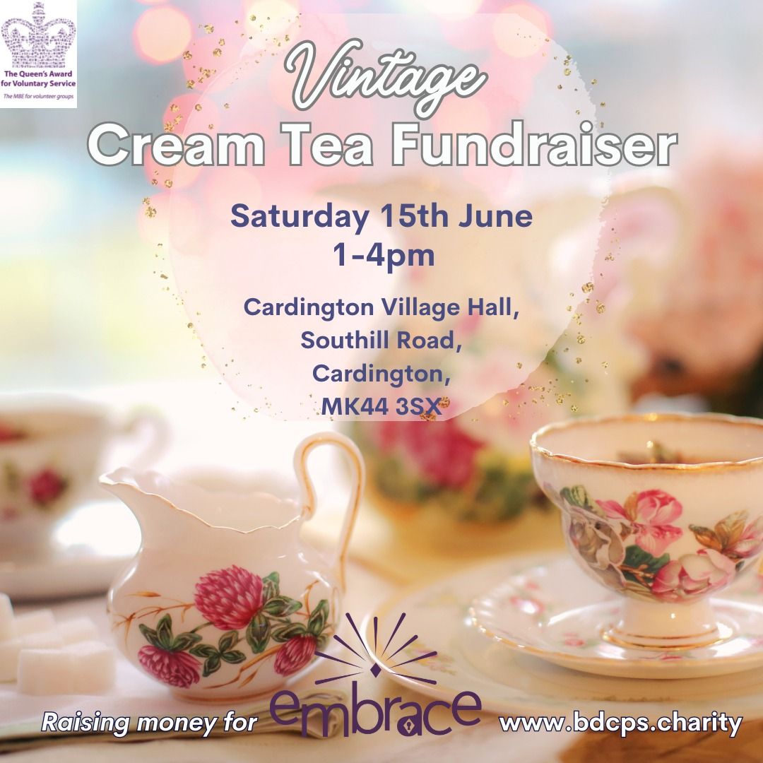 Vintage Cream Tea Fundraiser