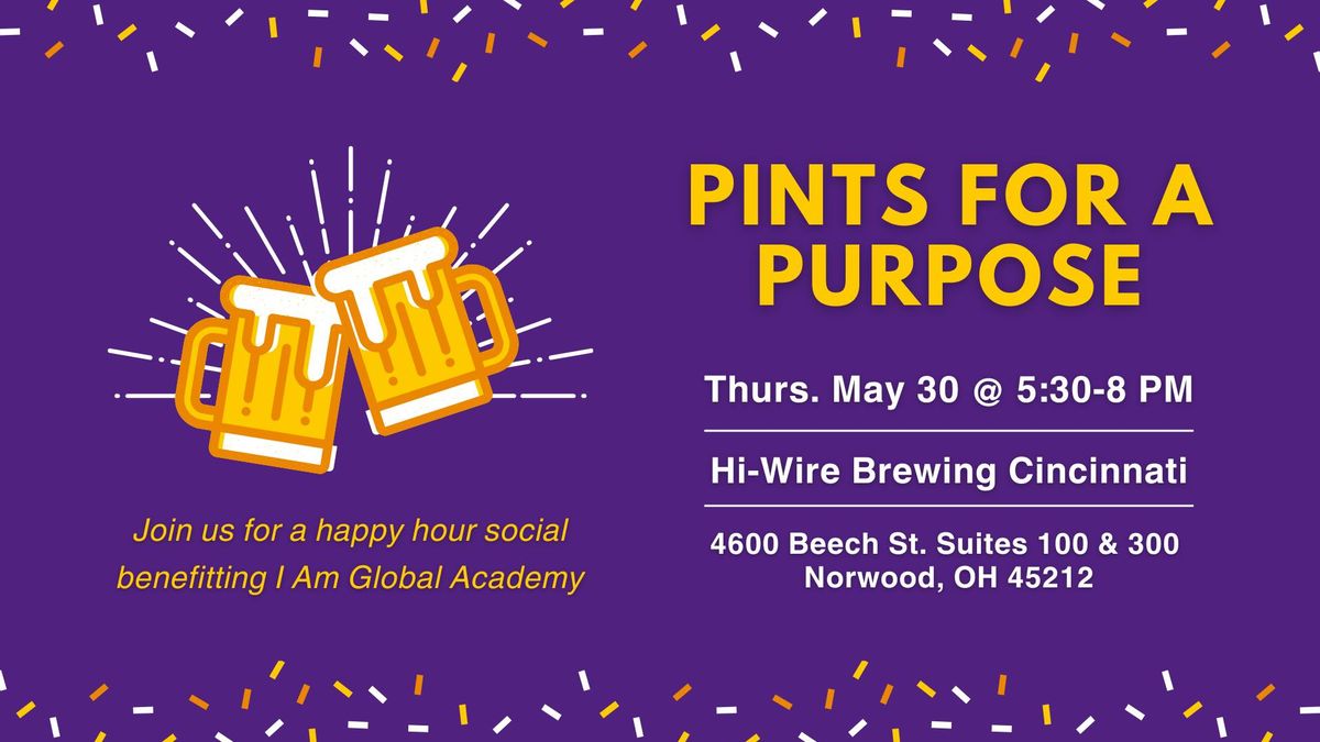 Pints for a Purpose: Happy Hour Social