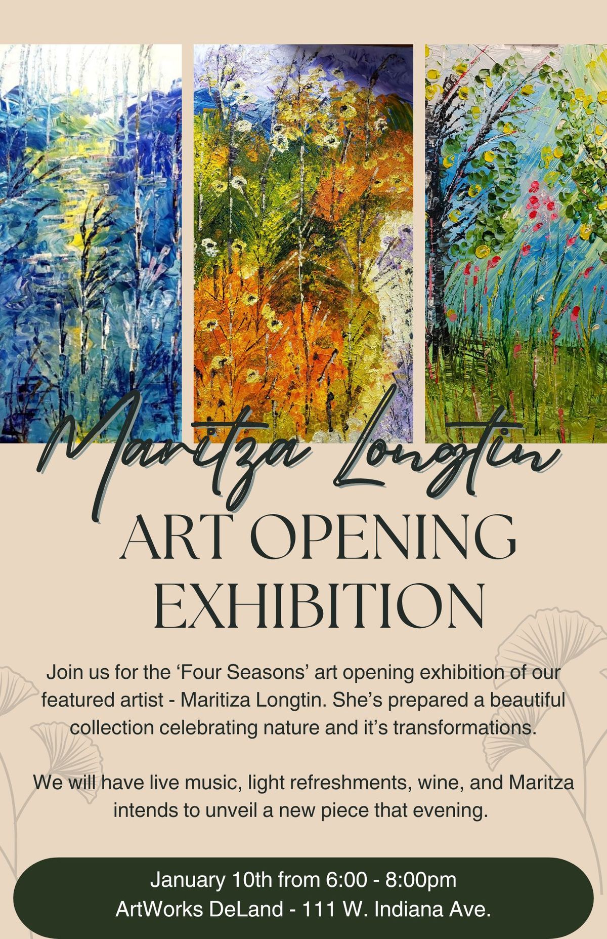 Maritza Longtin - Art Opening Exhibition