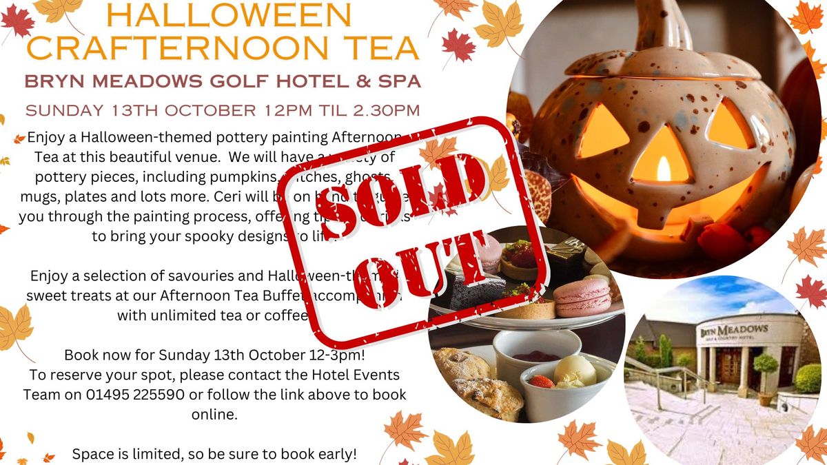 Halloween Crafternoon Tea - Bryn Meadows Golf Hotel & Spa