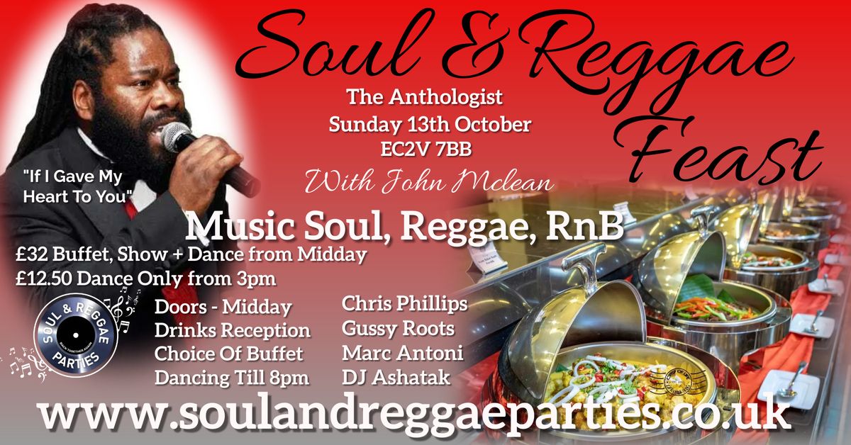 Soul & Reggae Feast with John Mclean