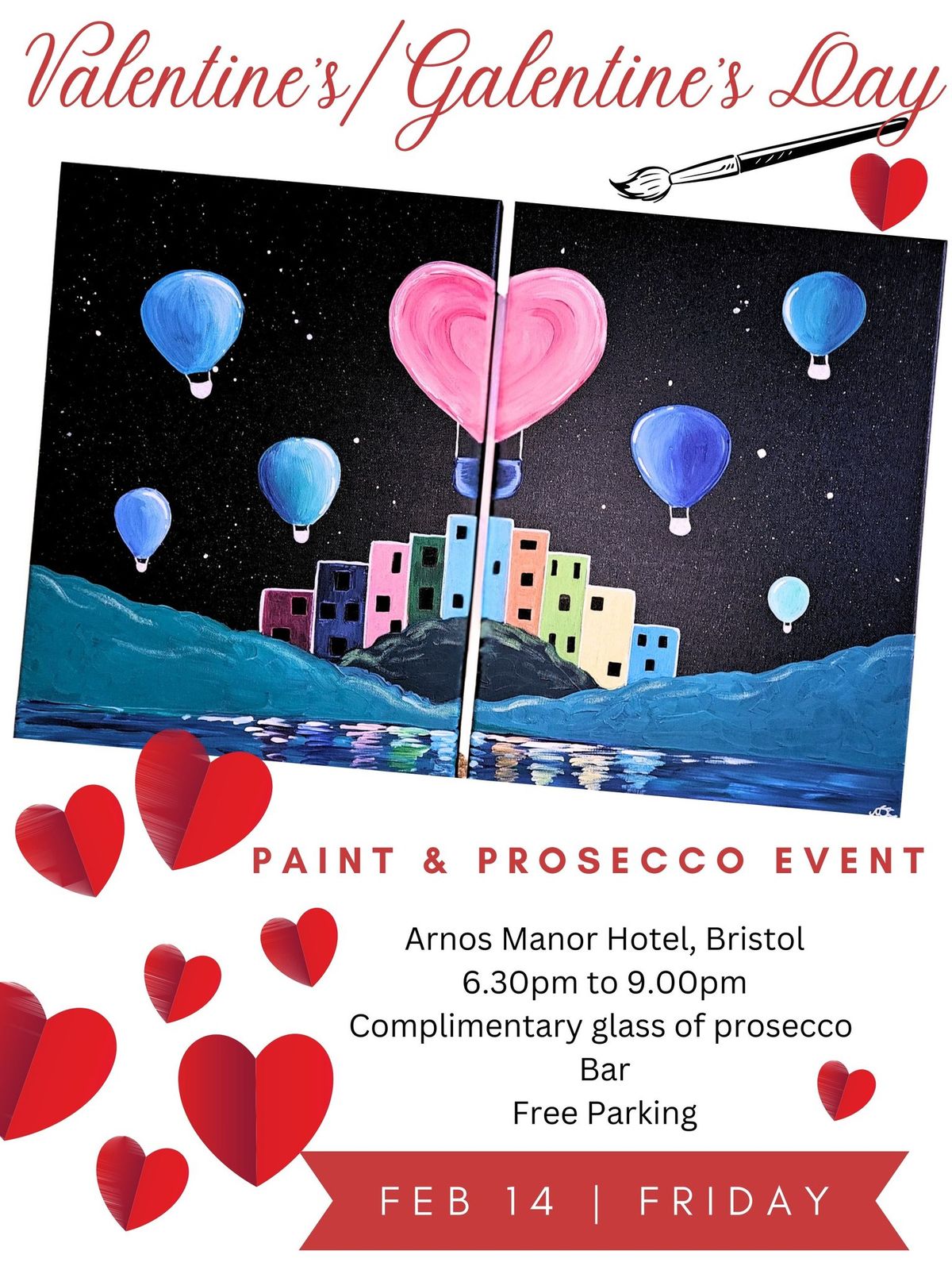 Come Away With Me - Valentines\/Galentines Paint & Prosecco Event