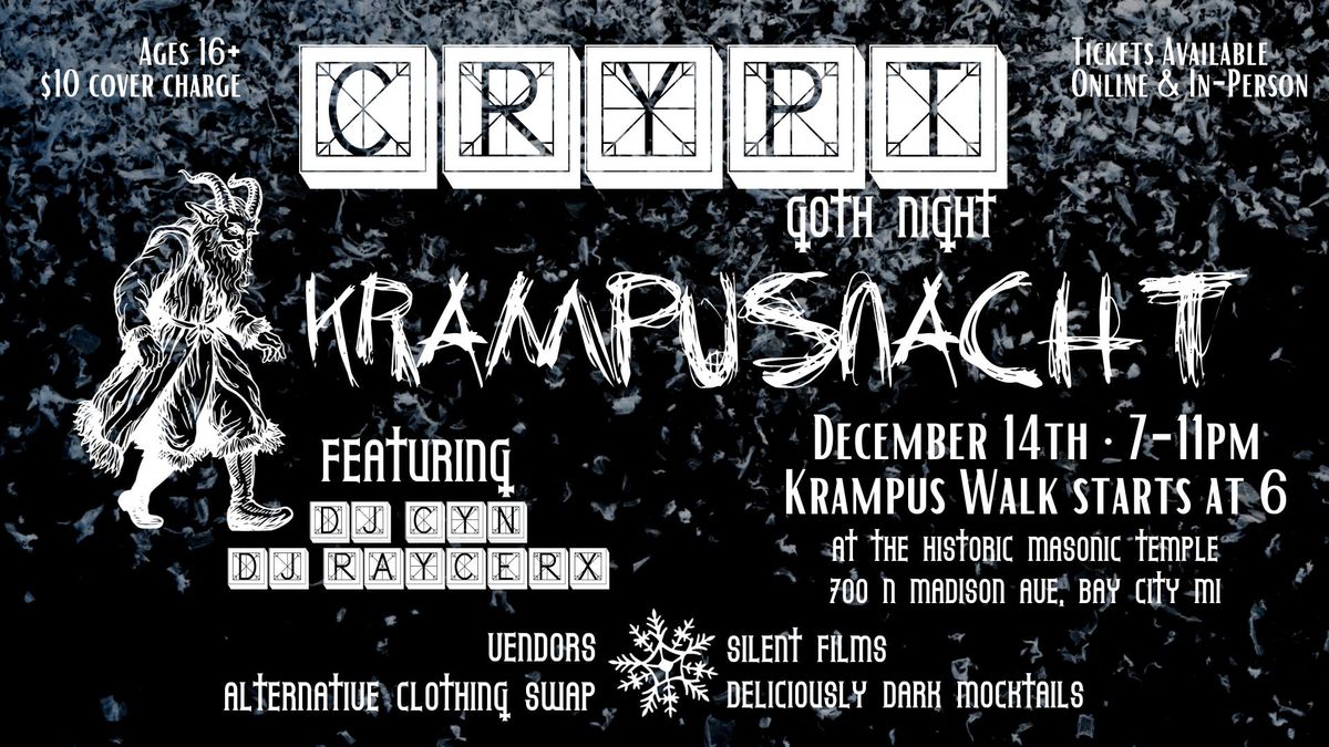 CRYPT: Krampusnacht | Goth Night at the HMT