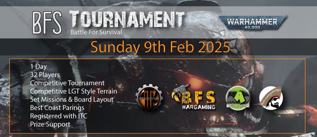 BFS 1 day Warhammer 40000 Tournament - Feb Sunday 9th 2025