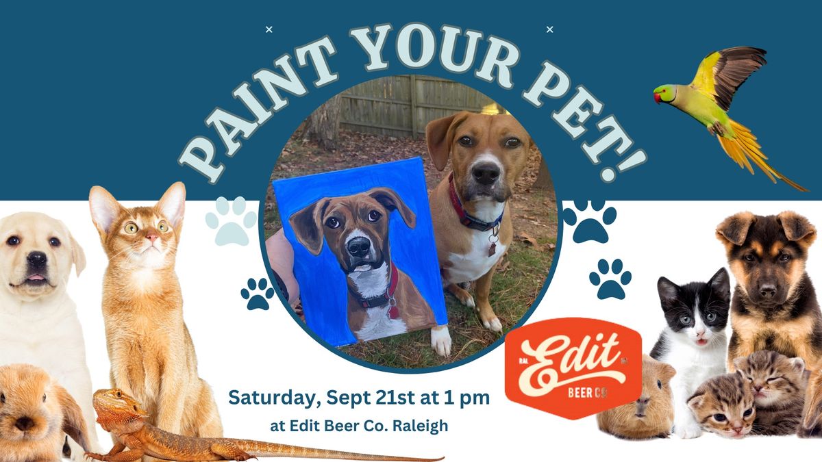 Paint Your Pet at Edit Beer 