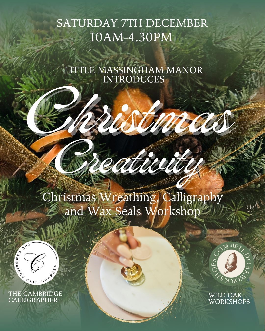 Christmas Creativity - Calligraphy and Christmas Wreathing