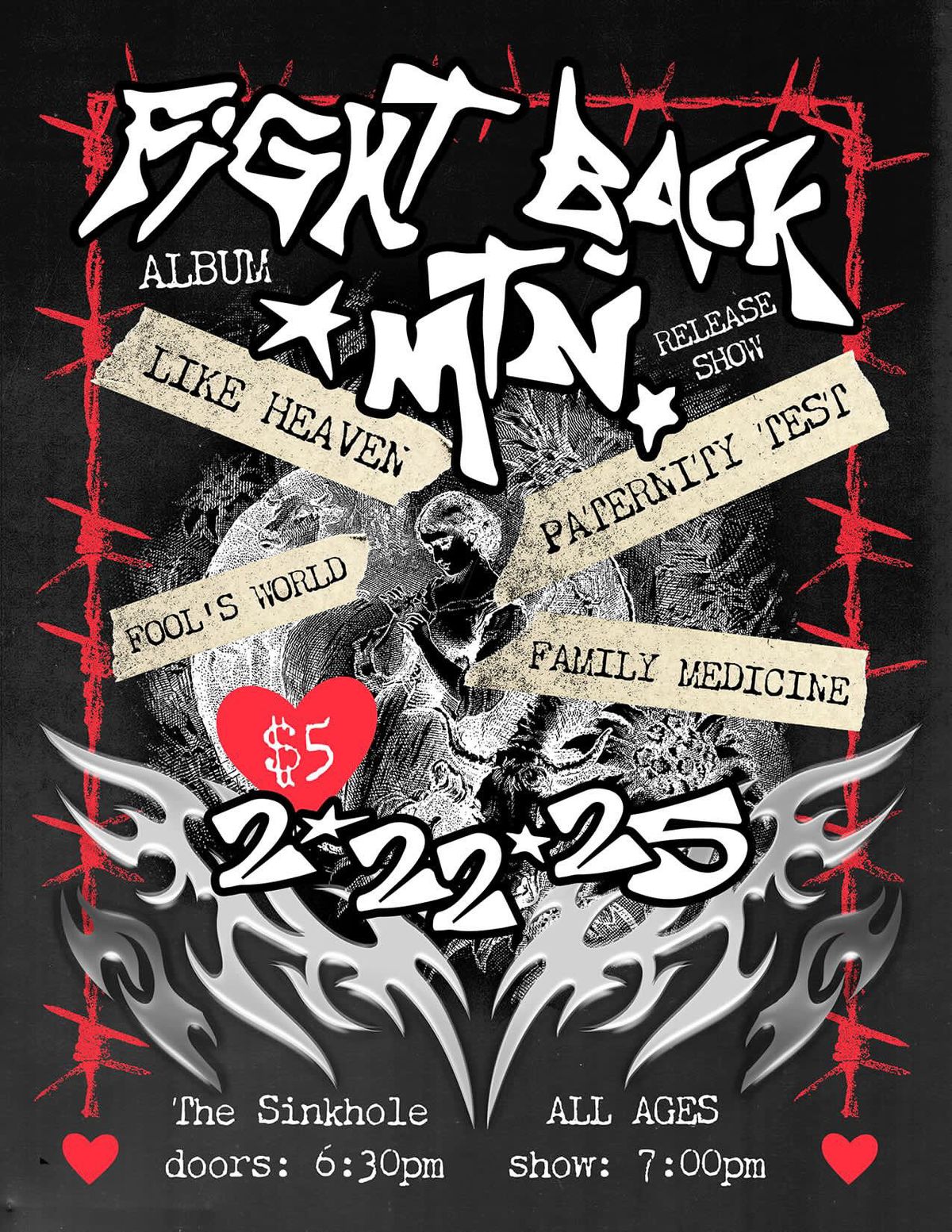 Fight Back Mountain (Album Release Show) w\/ Like Heaven, Paternity Test, Fool's World, Fam Medicine