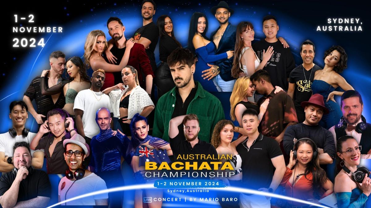 14th Annual Australian Bachata Championship 2024 - 2 nights of comp & social dancing + MARIO BARO!