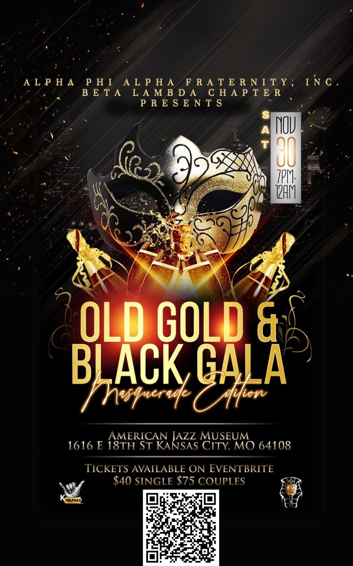 Old Gold & Black Gala Masquerade Edition 