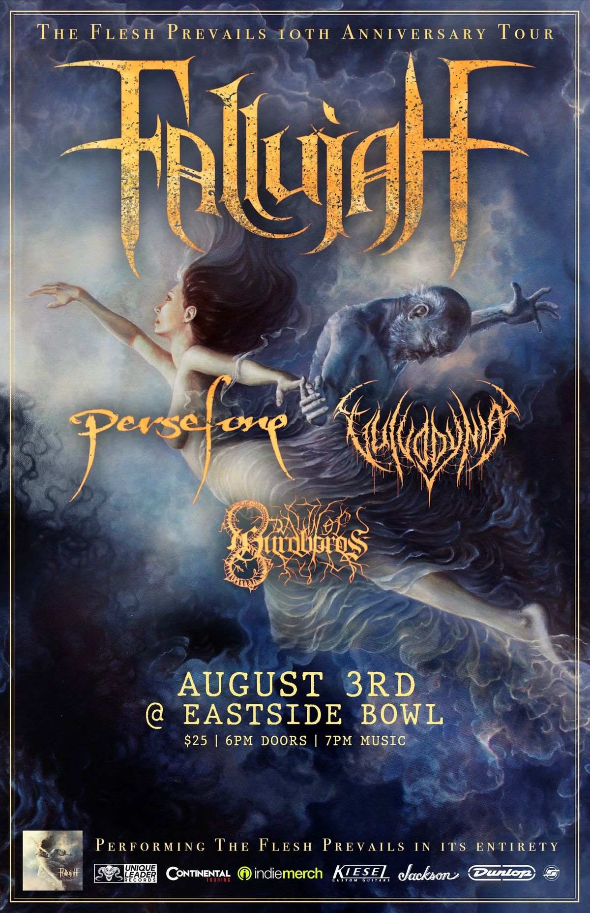 Fallujah, Persefone, Vulvodynia, Dawn of Ouroboros