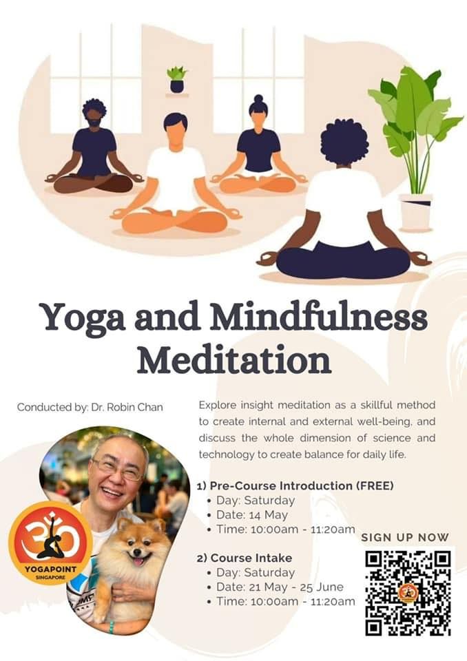 NEXT Meditation Course in SG, this Sat @1030hrs