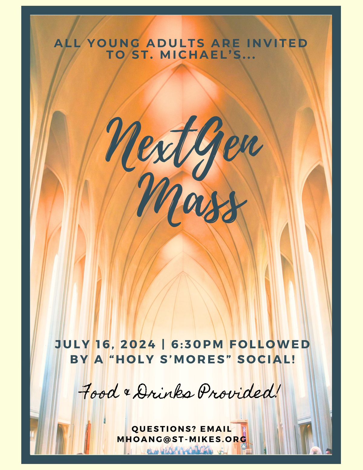 NextGen Mass Followed By A "Holy S'mores" Social!