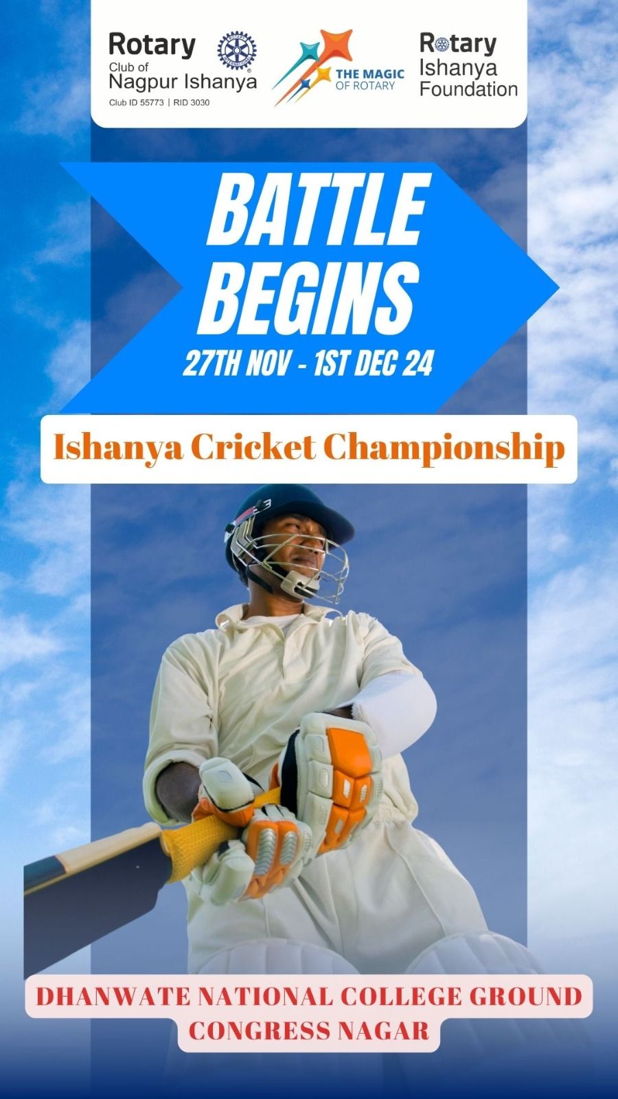 Rotary Club of Nagpur Ishanya's Tennis Ball Cricket Tournament