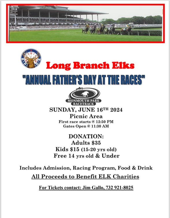 Long Branch Elks Fathers Day @ The Track