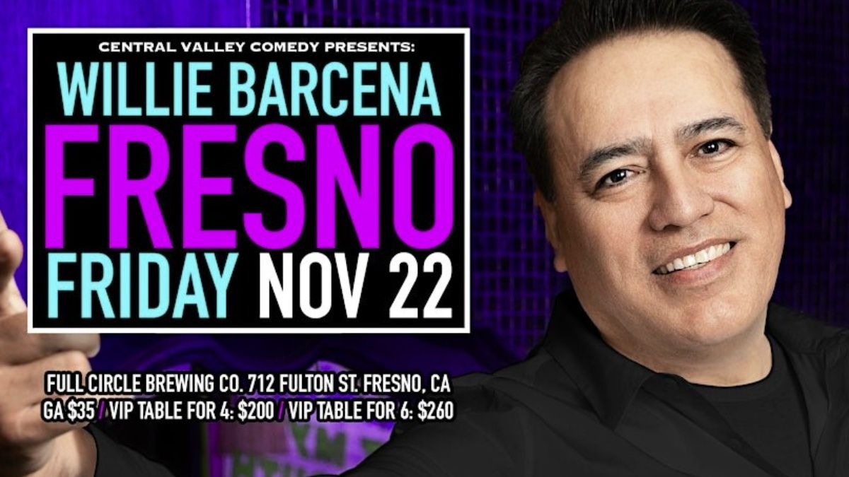 Willie Barcena Comedy LIVE at Full Circle Brewing Company!  Fresno, CA