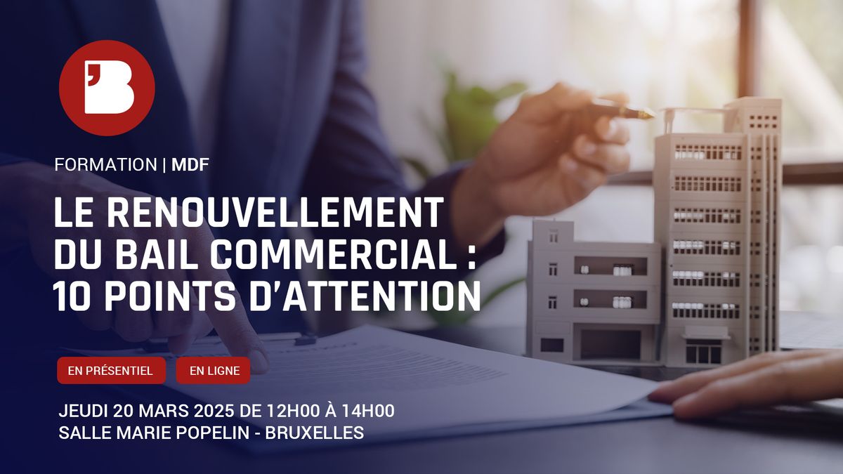 MDF - Le renouvellement du bail commercial : 10 points d\u2019attention