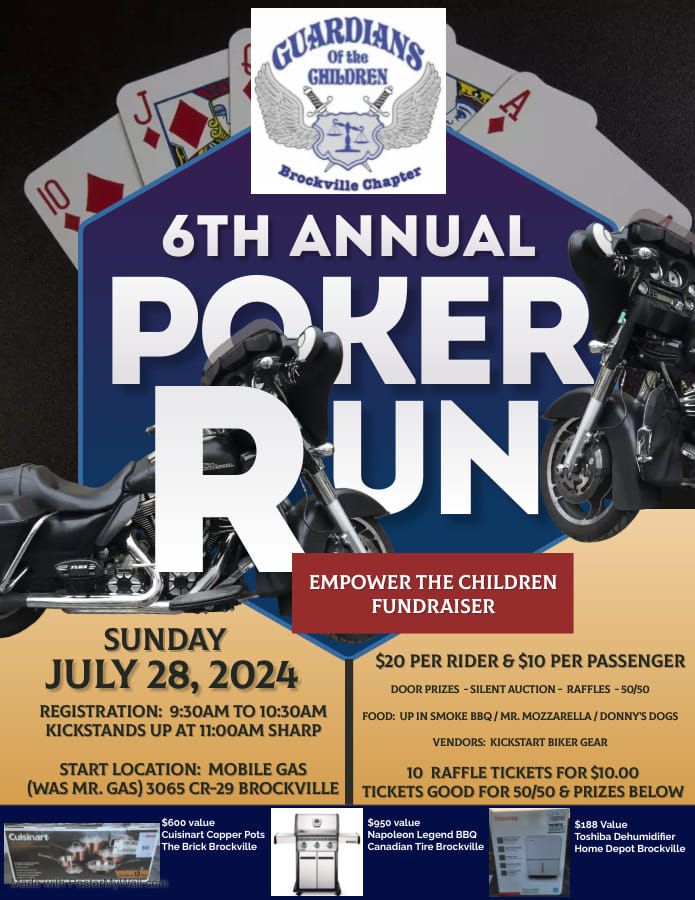 Brockville GOC 6th annual "Empower the Children fundraiser ride"