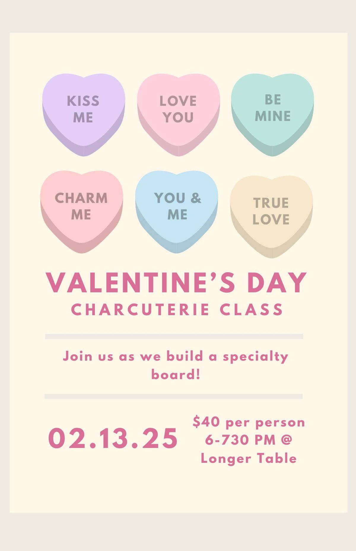 Galentine's Day Charcuterie Class