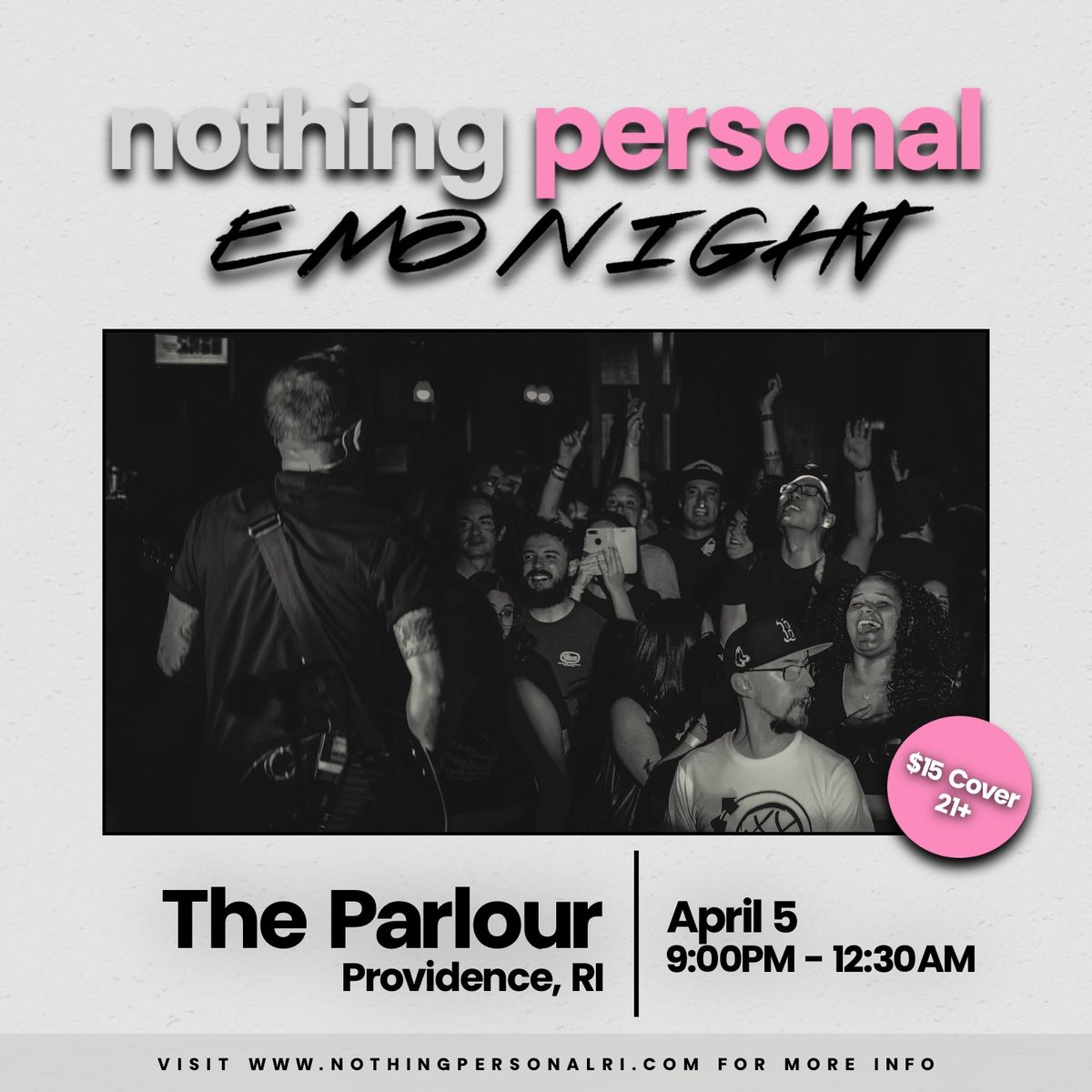 Nothing Personal: Emo Night (live cover band) at The Parlour