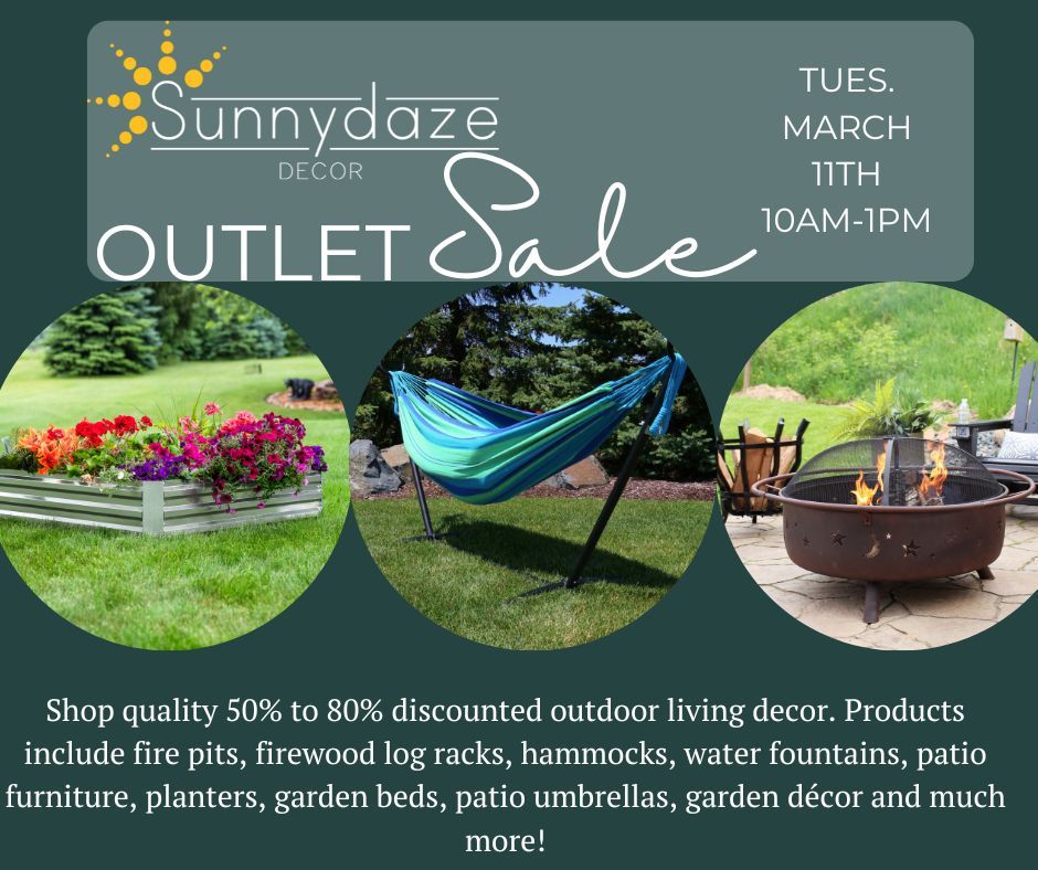 Sunnydaze Outlet-Patio, Home, and Garden Sale!