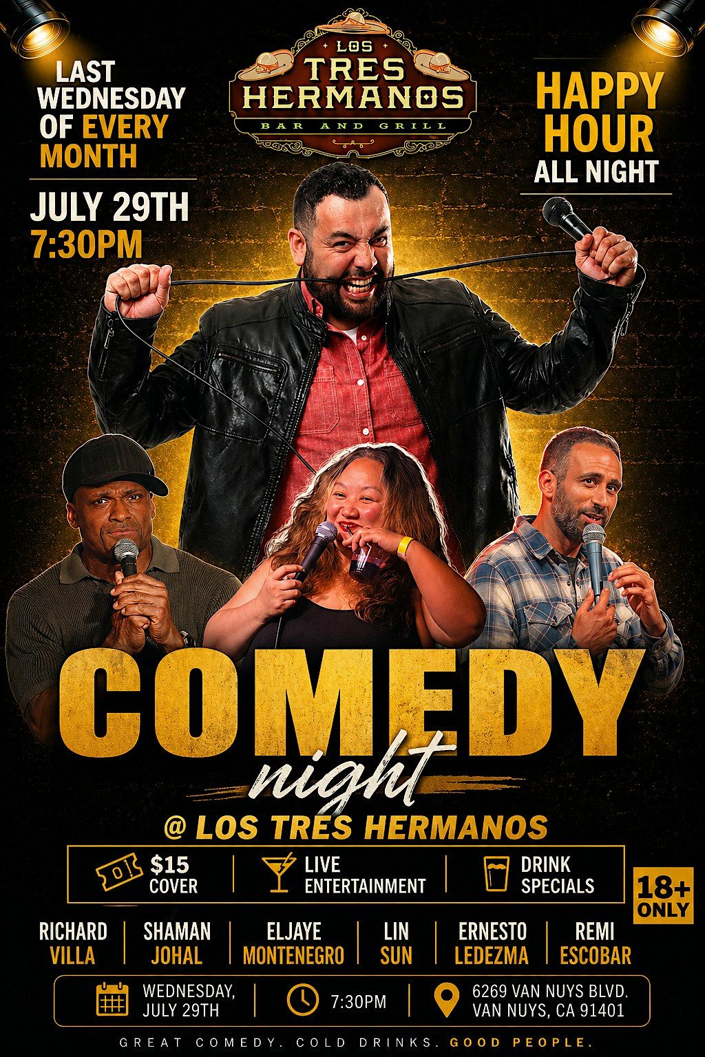 Comedy Night @ Los Tres Hermanos