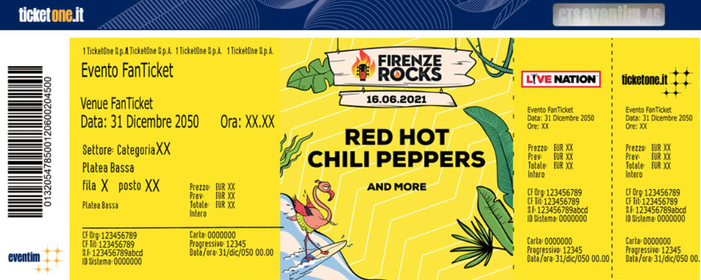 Red Hot Chili Peppers Firenze Rocks 21 Online 16 June 21