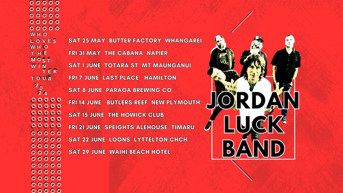 Jordan Luck Band - Waihi Beach - Wnter Tour 24