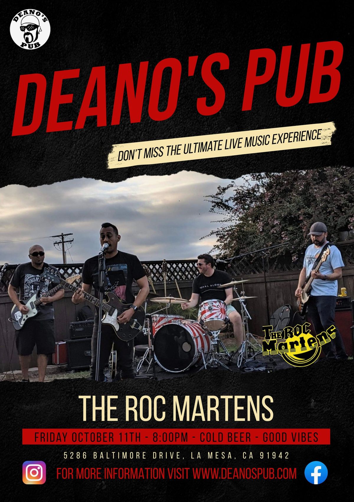 Deano's Live Music - The Roc Martens