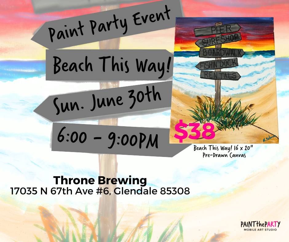 Beach This Way! Paint Party Event