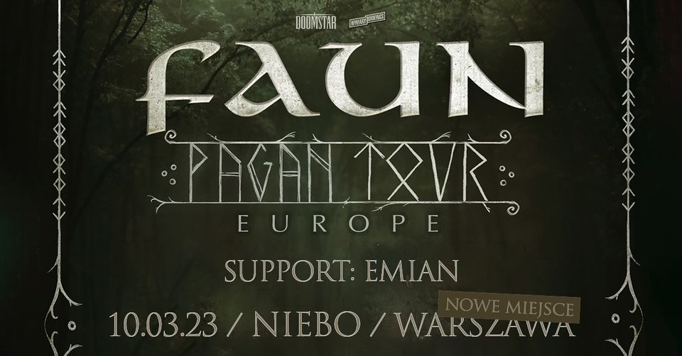 FAUN + Emian \/ 10.03.23 \/ Niebo, Warszawa