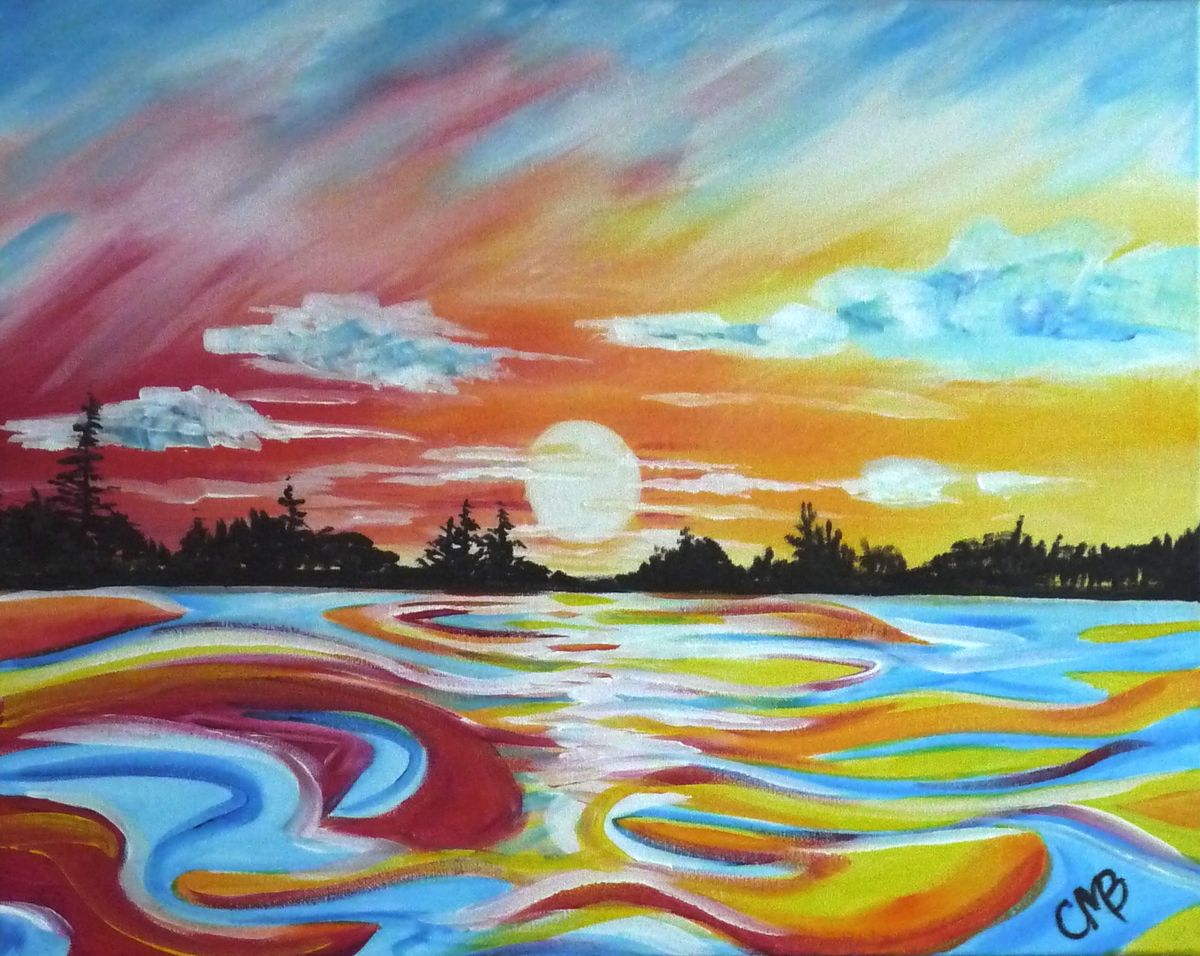 Sunset Swirl | Paint and Sip | Sangria Saturday | Grand Rapids