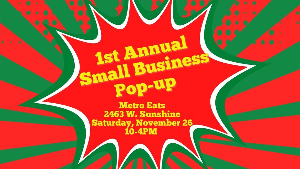 1st Annual Small Business Pop-up Market