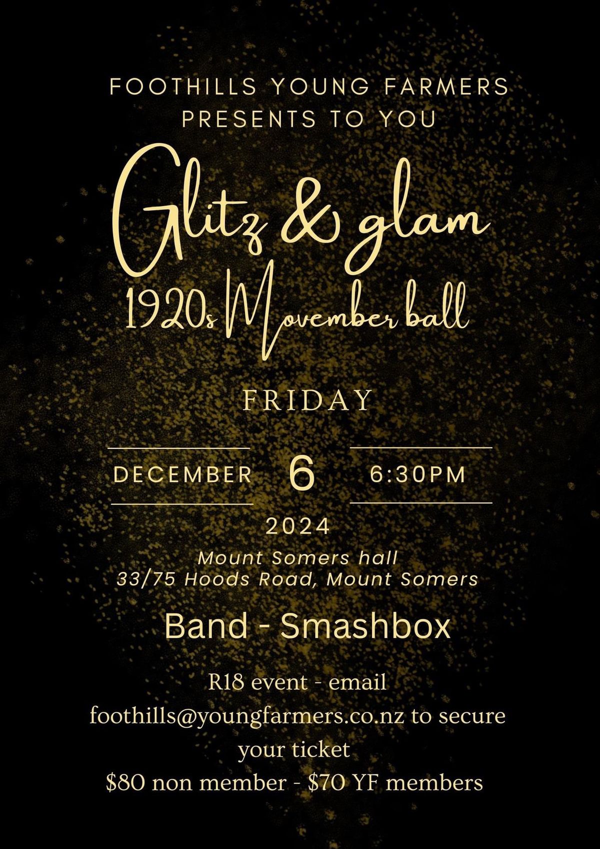 Glitz and glam 1920s Movember Ball