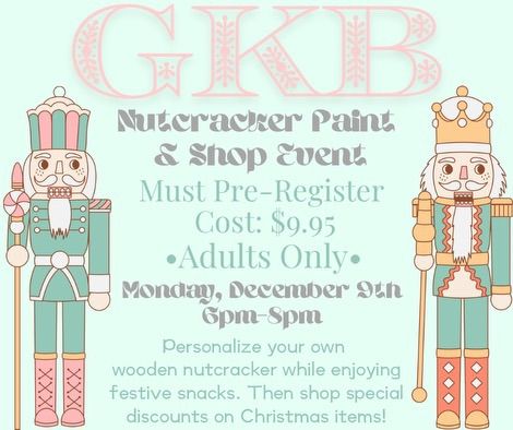 GKB Nutcracker Paint & Shop Event 